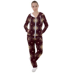 Seamless Ornament Symmetry Lines Women s Tracksuit by Pakrebo