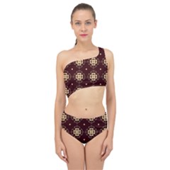 Seamless Ornament Symmetry Lines Spliced Up Two Piece Swimsuit by Pakrebo