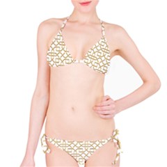 Graphic Mughal Pattern Jali Jaali Classic Bikini Set by Pakrebo