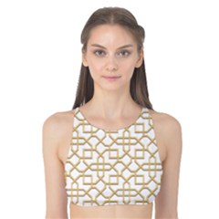 Graphic Mughal Pattern Jali Jaali Tank Bikini Top by Pakrebo