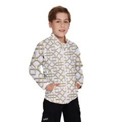 Graphic Mughal Pattern Jali Jaali Kids  Windbreaker by Pakrebo