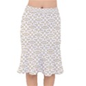 Graphic Mughal Pattern Jali Jaali Short Mermaid Skirt View1