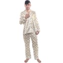 Graphic Mughal Pattern Jali Jaali Men s Satin Pajamas Long Pants Set View1