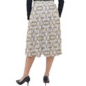 Graphic Mughal Pattern Jali Jaali Classic Velour Midi Skirt  View2