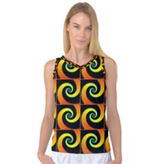 Spiral Seamless Pattern Fractal Women s Basketball Tank Top by Pakrebo