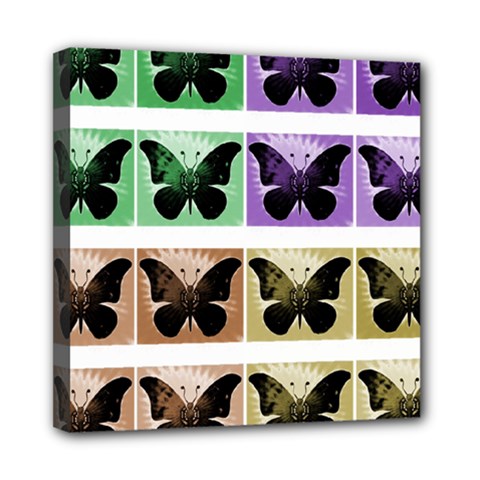 Seamless Wallpaper Butterfly Mini Canvas 8  x 8  (Stretched)