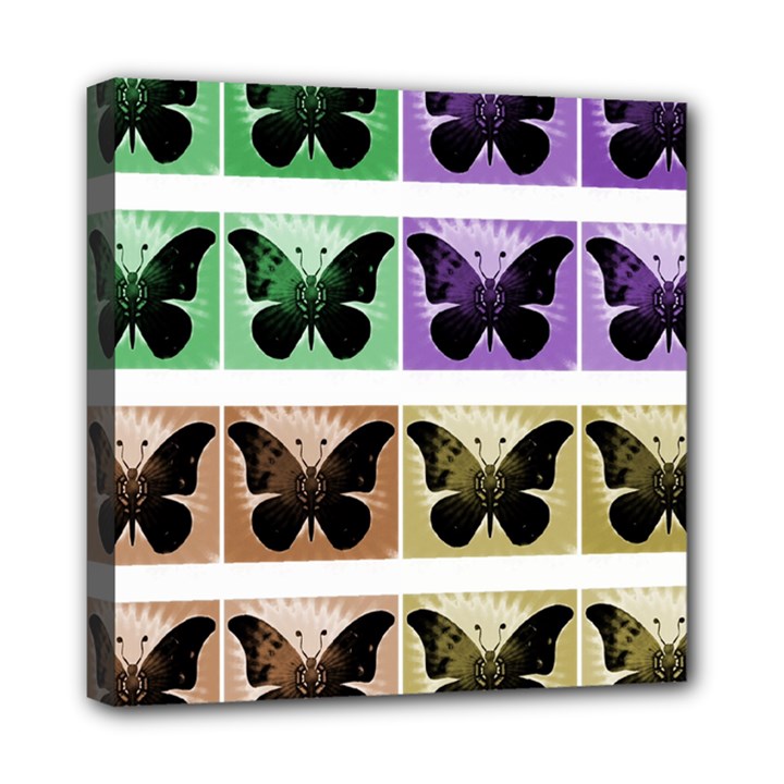 Seamless Wallpaper Butterfly Mini Canvas 8  x 8  (Stretched)