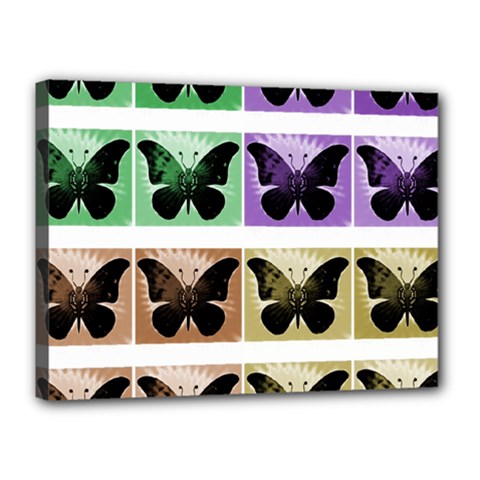 Seamless Wallpaper Butterfly Canvas 16  X 12  (stretched) by Pakrebo