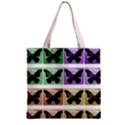 Seamless Wallpaper Butterfly Zipper Grocery Tote Bag View1