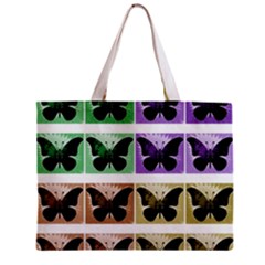 Seamless Wallpaper Butterfly Zipper Mini Tote Bag