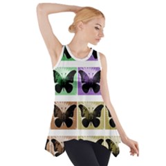 Seamless Wallpaper Butterfly Side Drop Tank Tunic