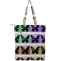 Seamless Wallpaper Butterfly Double Zip Up Tote Bag View2