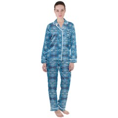 Rp-2-9 Satin Long Sleeve Pyjamas Set