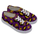 Seamless Wallpaper Digital Pattern Yellow Brown Purple Kids  Classic Low Top Sneakers View3