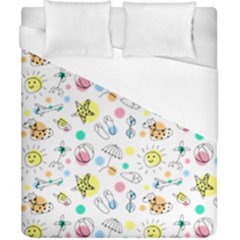 Summer Pattern Design Colorful Duvet Cover (california King Size) by Pakrebo