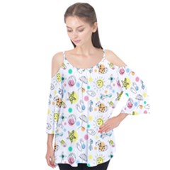 Summer Pattern Design Colorful Flutter Tees