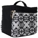 Seamless Wallpaper Pattern Ornamen Black White Make Up Travel Bag (Big) View1