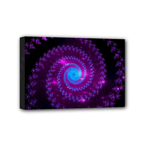 Fractal Spiral Space Galaxy Mini Canvas 6  X 4  (stretched) by Pakrebo