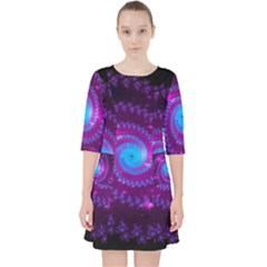 Fractal Spiral Space Galaxy Pocket Dress