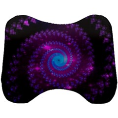 Fractal Spiral Space Galaxy Head Support Cushion by Pakrebo