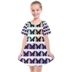 Seamless Wallpaper Butterfly Pattern Kids  Smock Dress by Pakrebo