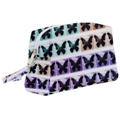 Seamless Wallpaper Butterfly Pattern Wristlet Pouch Bag (large) by Pakrebo