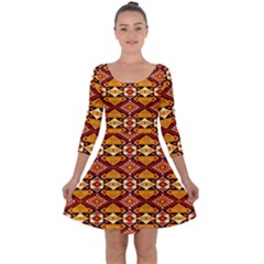 Rp-3-3 Quarter Sleeve Skater Dress by ArtworkByPatrick