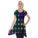 Seamless Pattern Design Ornament Short Sleeve Side Drop Tunic View1