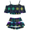 Seamless Pattern Design Ornament Kids  Off Shoulder Skirt Bikini View2