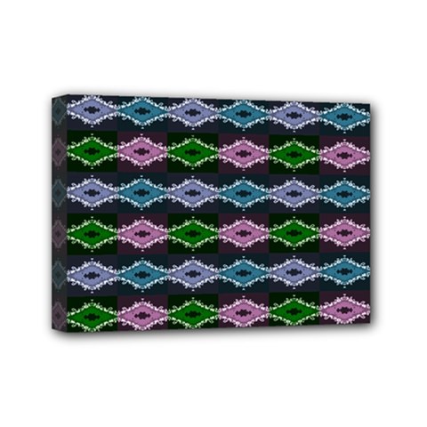 Seamless Wallpaper Geometric Mini Canvas 7  X 5  (stretched) by Pakrebo