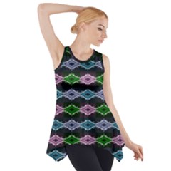 Seamless Wallpaper Geometric Side Drop Tank Tunic by Pakrebo