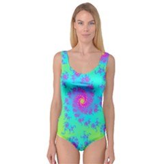 Spiral Fractal Abstract Pattern Princess Tank Leotard  by Pakrebo