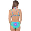 Spiral Fractal Abstract Pattern Double Strap Halter Bikini Set View2