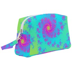 Spiral Fractal Abstract Pattern Wristlet Pouch Bag (large) by Pakrebo