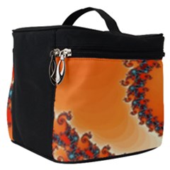 Fractal Rendering Spiral Twist Orange Make Up Travel Bag (small) by Pakrebo