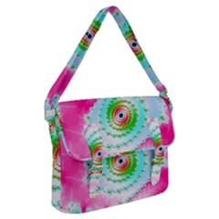 Fractal Spiral Twist Twisted Helix Buckle Messenger Bag by Pakrebo