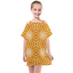 Seamless Pattern Ornament Design Kids  One Piece Chiffon Dress