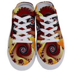 Fractal Rendering Spiral Twist Half Slippers by Pakrebo