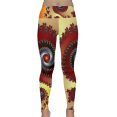 Fractal Rendering Spiral Twist Lightweight Velour Classic Yoga Leggings by Pakrebo