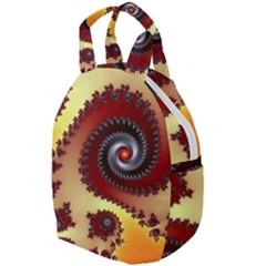 Fractal Rendering Spiral Twist Travel Backpacks by Pakrebo