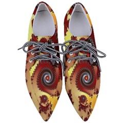 Fractal Rendering Spiral Twist Pointed Oxford Shoes by Pakrebo