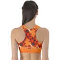 Fractal Rendering Spiral Curve Orange Sports Bra View2