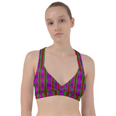 Love For The Fantasy Flowers With Happy Purple And Golden Joy Sweetheart Sports Bra by pepitasart