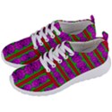 Love For The Fantasy Flowers With Happy Purple And Golden Joy Men s Lightweight Sports Shoes View2