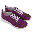 Love For The Fantasy Flowers With Happy Purple And Golden Joy Men s Lightweight Sports Shoes View3