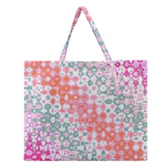 Springtemptation Zipper Large Tote Bag by designsbyamerianna