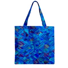 Brokenmirrors Zipper Grocery Tote Bag by designsbyamerianna