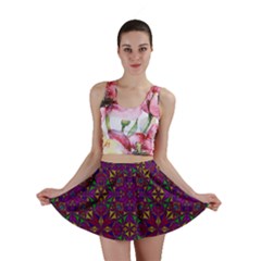 Triangle Pattern Kaleidoscope Color Mini Skirt by Pakrebo