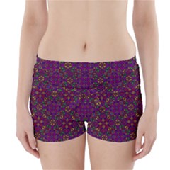 Triangle Pattern Kaleidoscope Color Boyleg Bikini Wrap Bottoms by Pakrebo