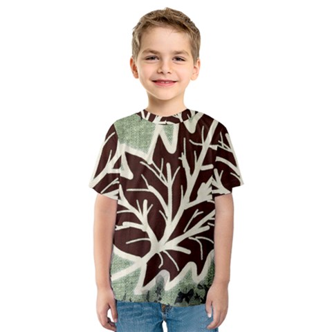 Drawing Autumn Leaves Season Kids  Sport Mesh Tee by Pakrebo